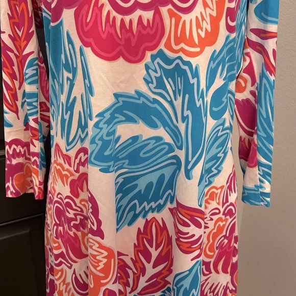 Diane Von Furstenberg 100% Silk Luxury Multicolor Summer Kaden Dress Size 6 - Picture 5 of 14